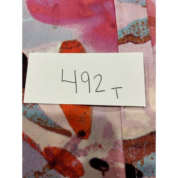 Calvin Klein Womens Floral Button-Up Blouse Watercolor Long Sleeve Sz 2X - Picture 9 of 9